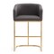 Manhattan Comfort Louvre Barstool in Grey and Black BS016-GY - alternate 3